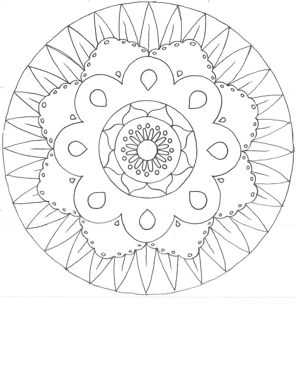Mandala Paper Craft Coloring Outlines
