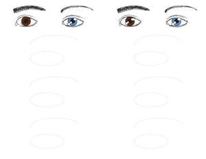 How to draw an eye. Practice Sheet.