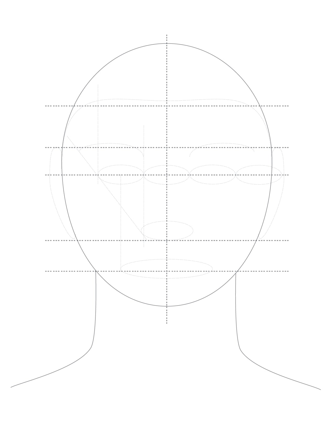 Drawing Face Proportions Guide On How To Draw The Face Basic Face